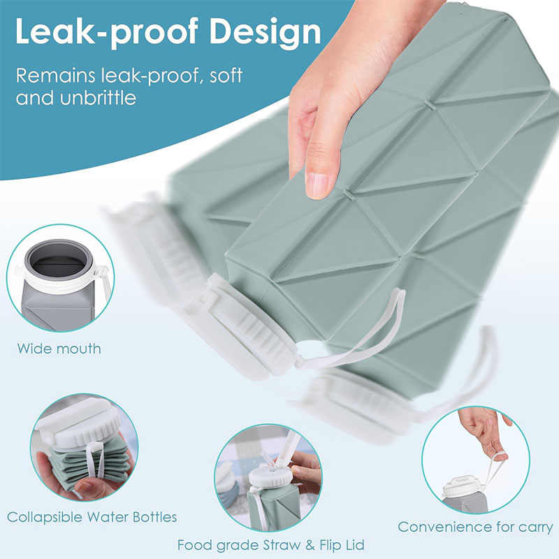 620ml Collapsible Water Bottle - Water Bag Collapsible ulasan dan harga