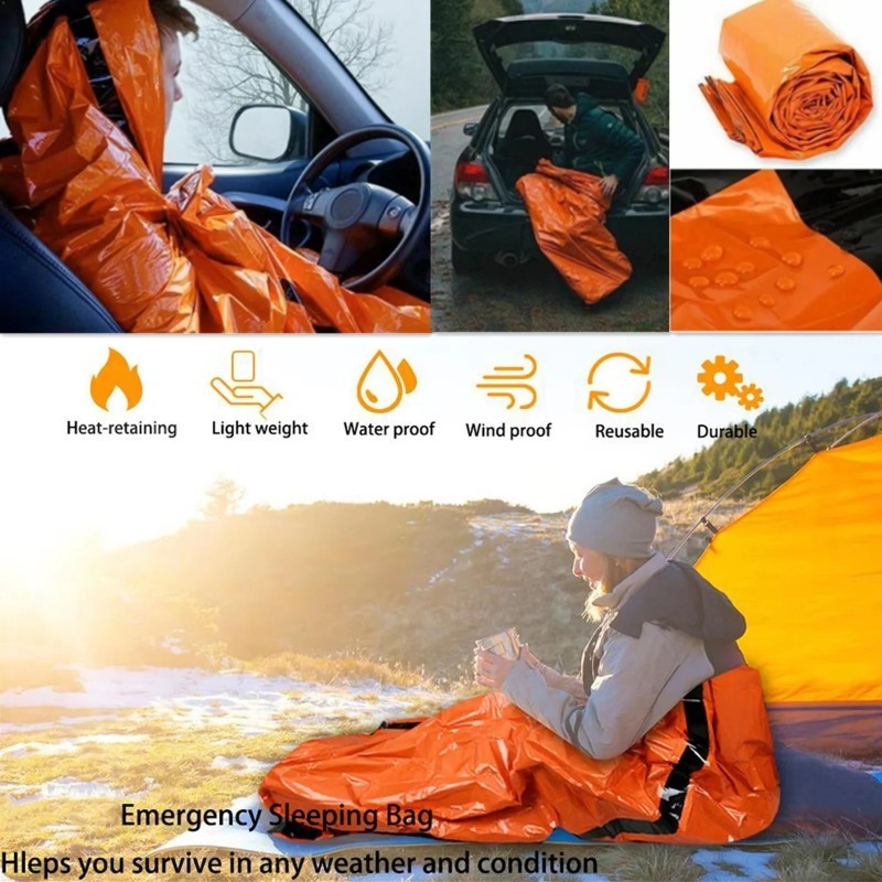 Portable Waterproof Emergency  - Bivy Bag Emergency ulasan dan harga