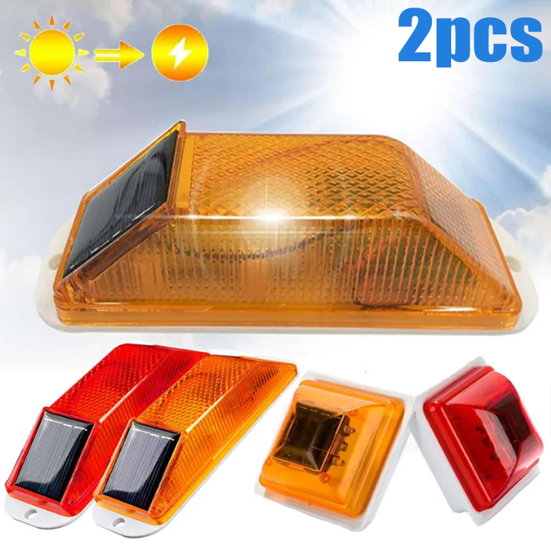 2Pcs Solar Strobe Warning Ligh - Sos Light Strobe ulasan dan harga