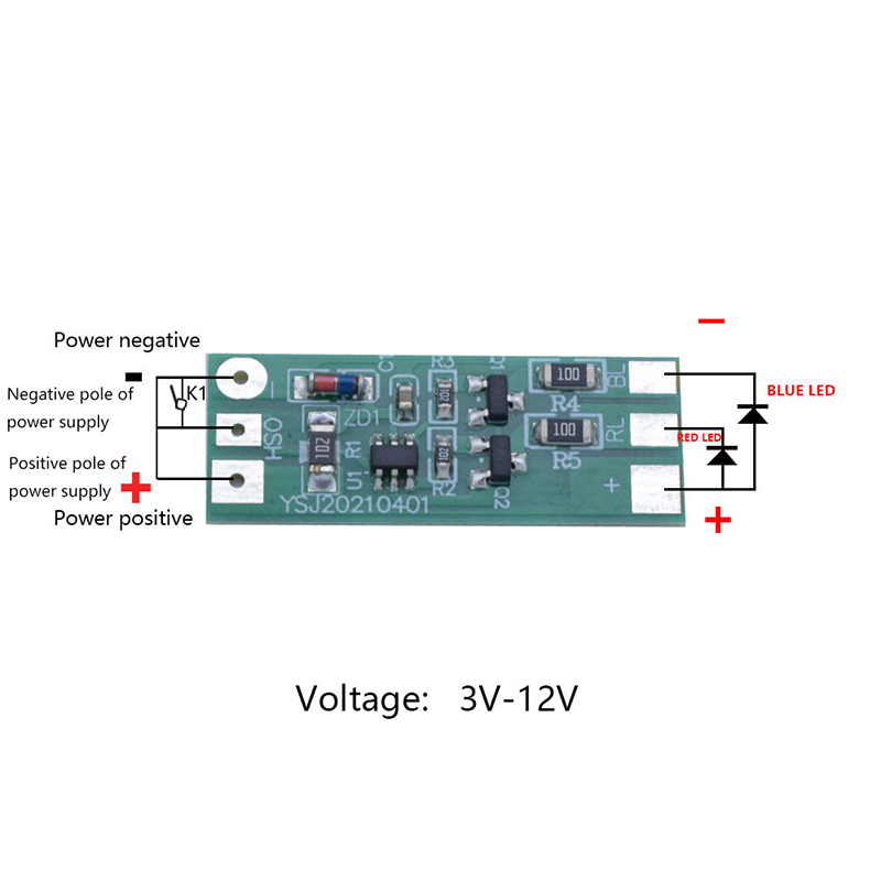 3-12V Flashing LED Light Modul - Sos Light Strobe ulasan dan harga