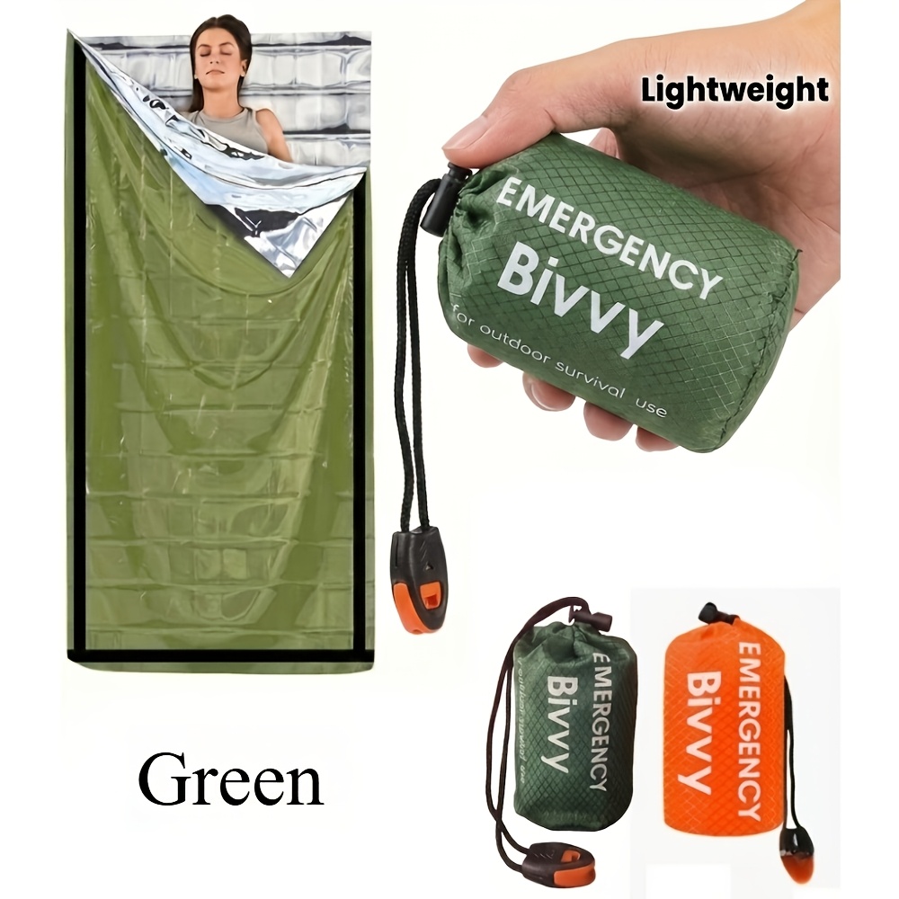 3Pcs Emergency Sleeping Bag Ki - Bivy Bag Emergency ulasan dan harga