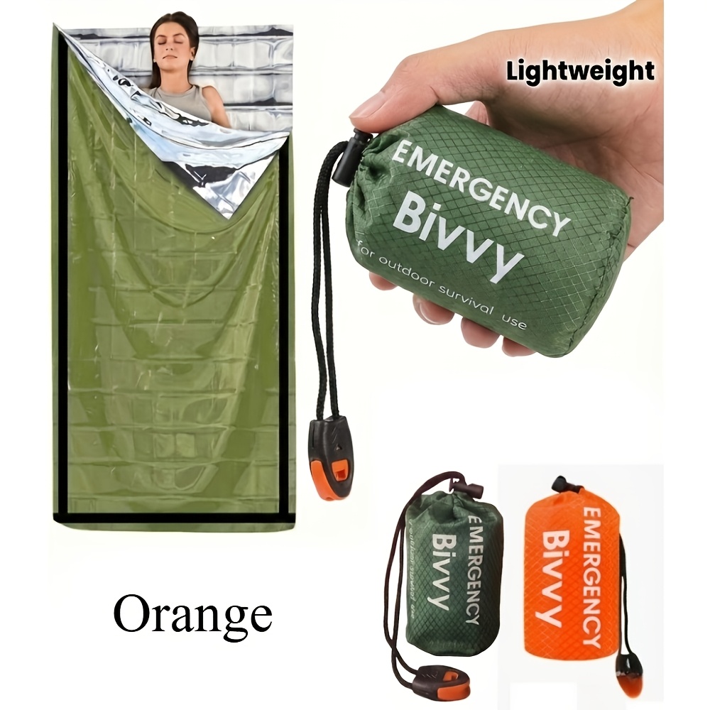3Pcs Emergency Sleeping Bag Ki - Bivy Bag Emergency ulasan dan harga