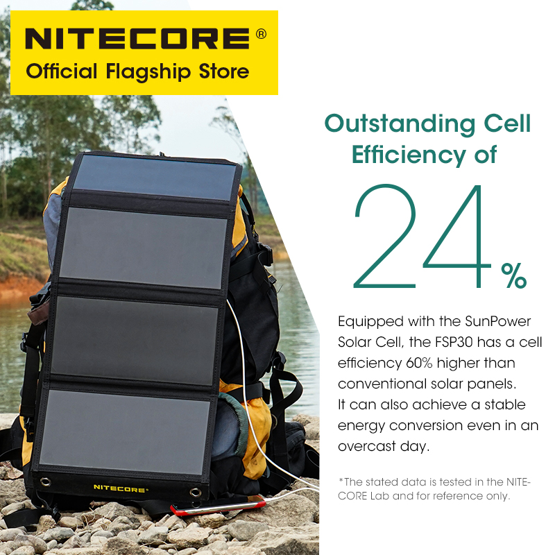 NITECORE FSP30 30W Portable So - Solar Emergency Charger ulasan dan harga
