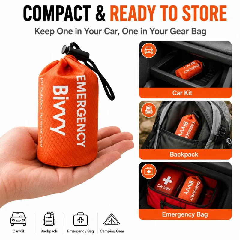 Emergency Sleeping Bag, PE Alu - Bivy Bag Emergency ulasan dan harga