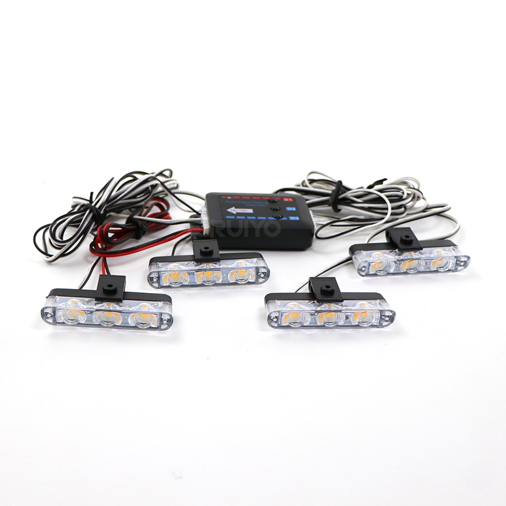 4x 3 LED Grill Car LED Strobe  - Sos Light Strobe ulasan dan harga